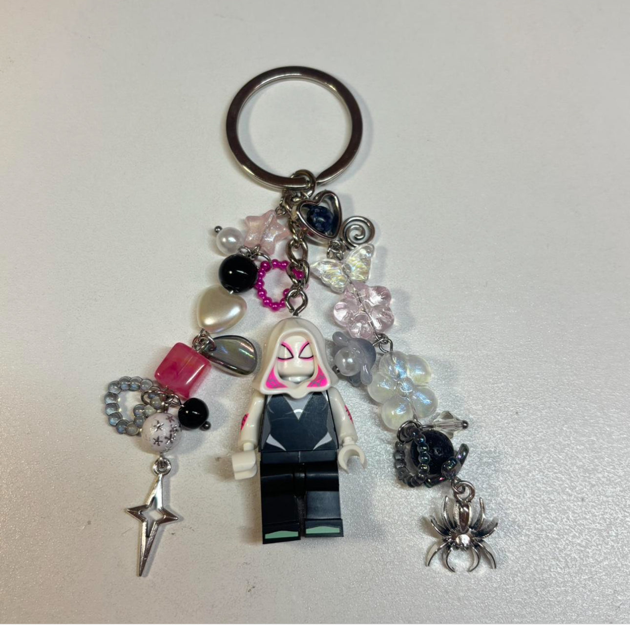 Lego Spider-Gwen Keychain