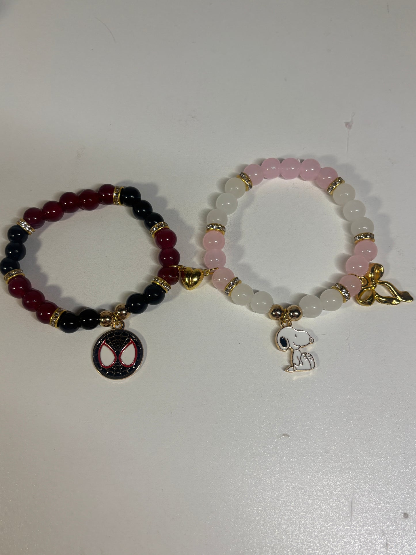 Spider-Man & Snoopy Matching Bracelets