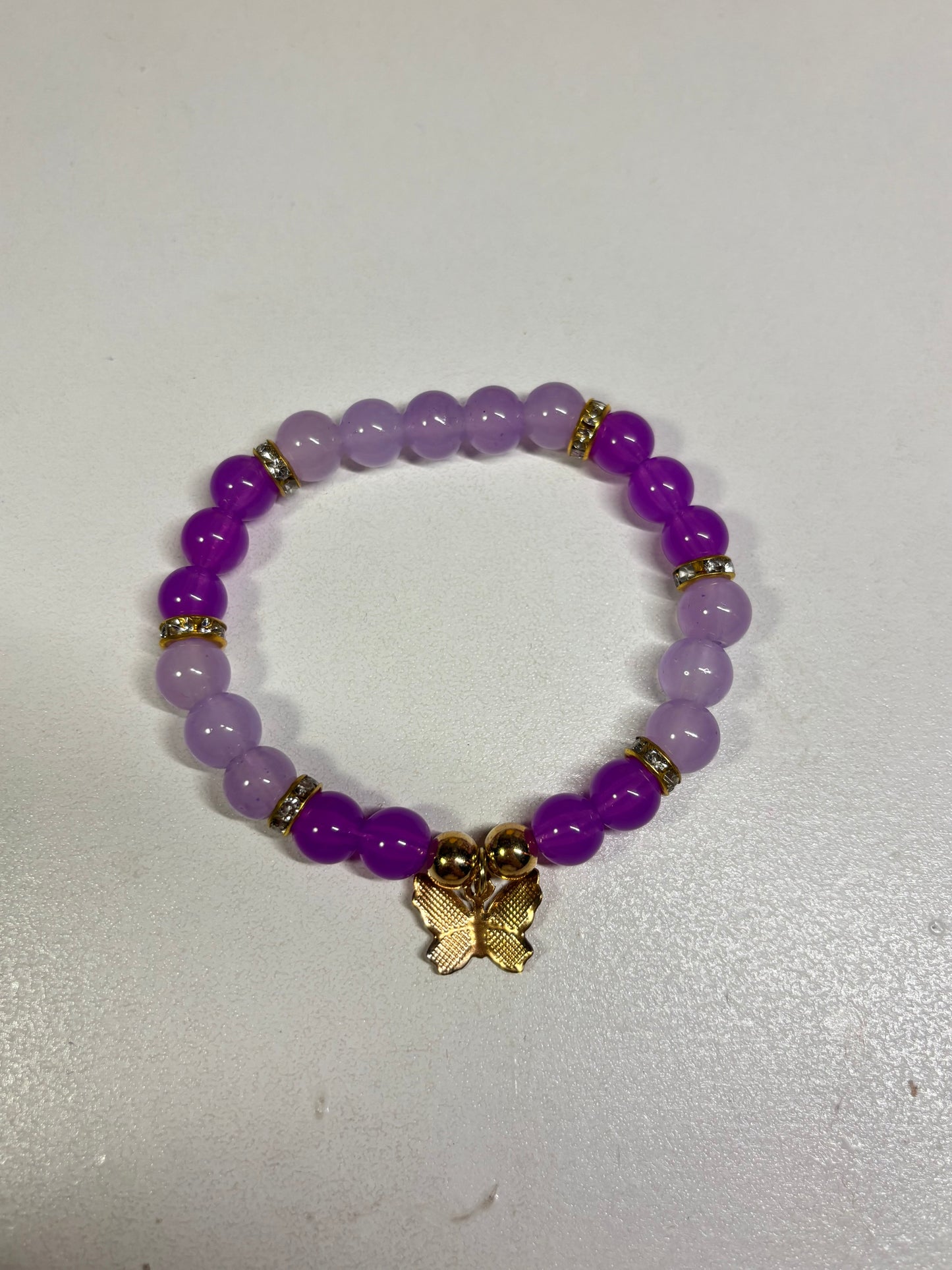 Purple Butterfly Bracelet