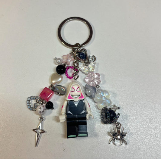 Lego Spider-Gwen Keychain