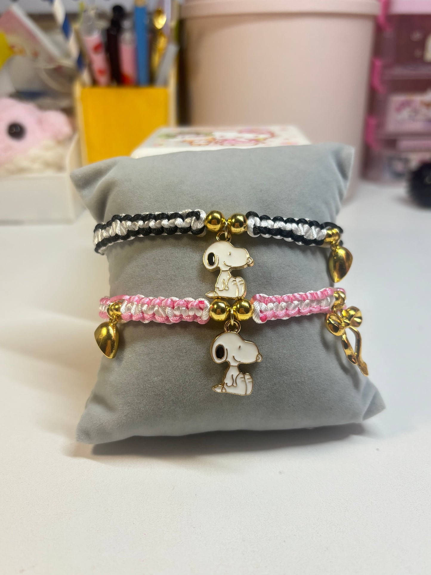 Threaded Snoopy Matching Bracelets