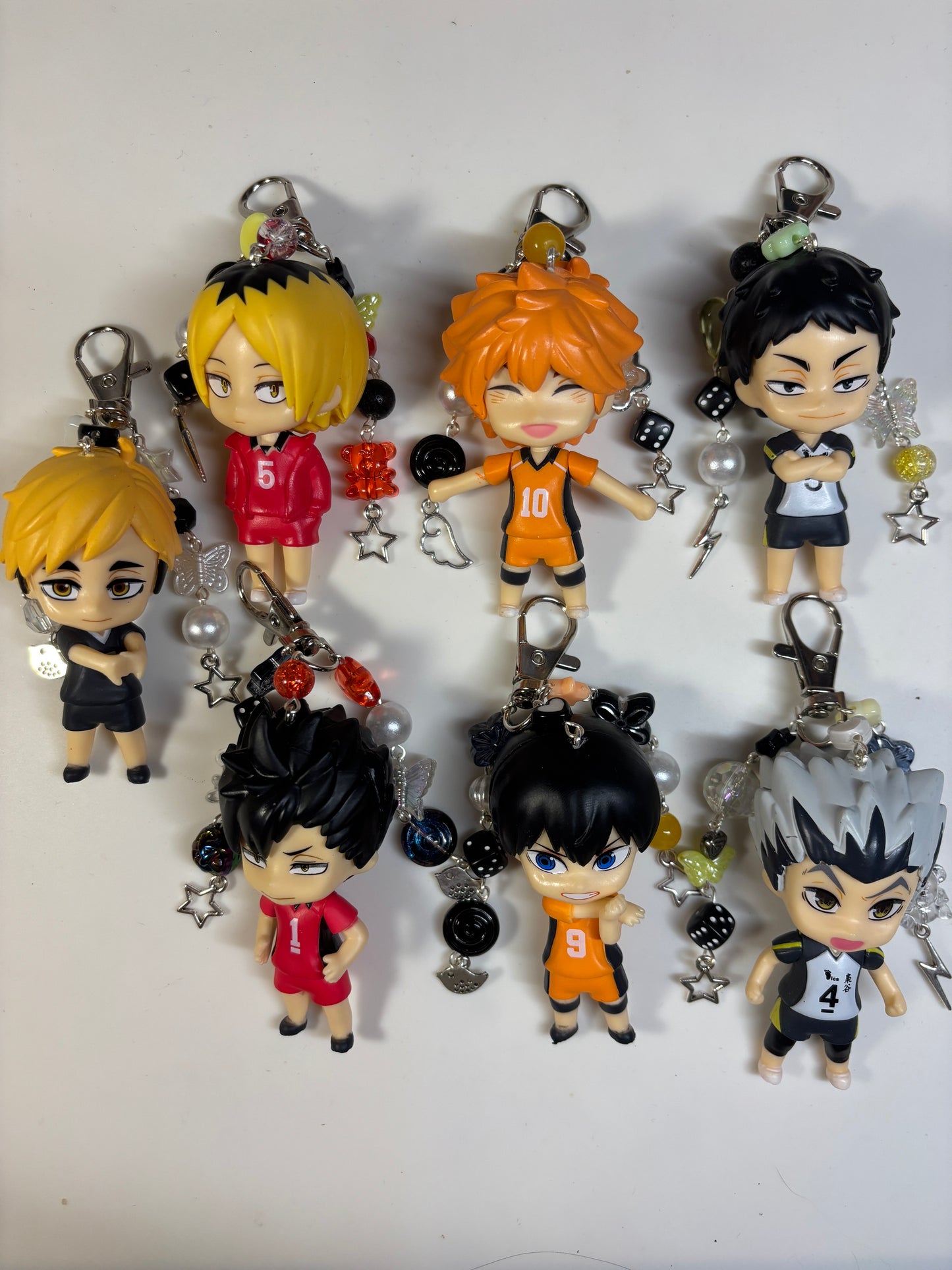Haikyuu Beaded Keychains