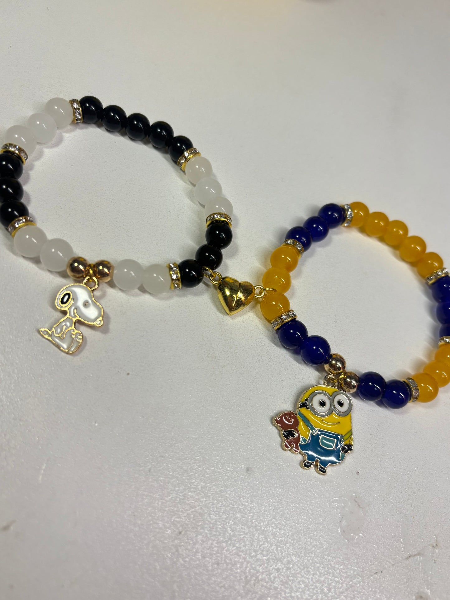 Snoopy X Minions Matching Bracelets