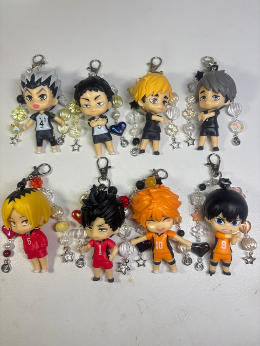 Haikyuu Beaded Keychains