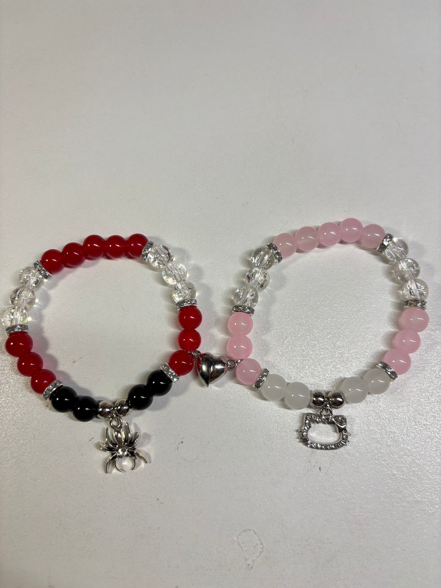Hello Kitty X Spider-Man matching bracelets