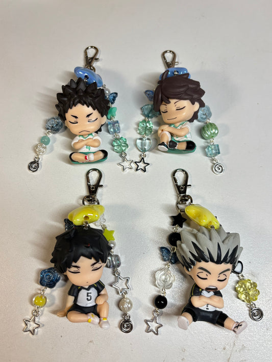 Sleepy Haikyuu Keychains