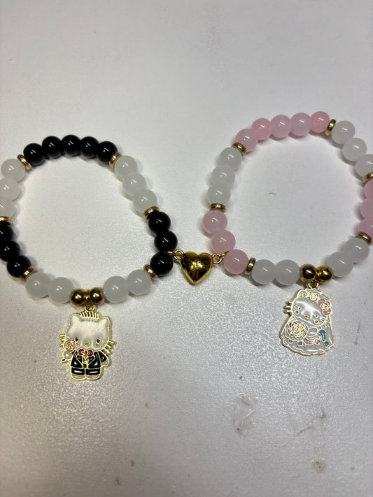 Wedding Hello Kitty Matching Bracelets