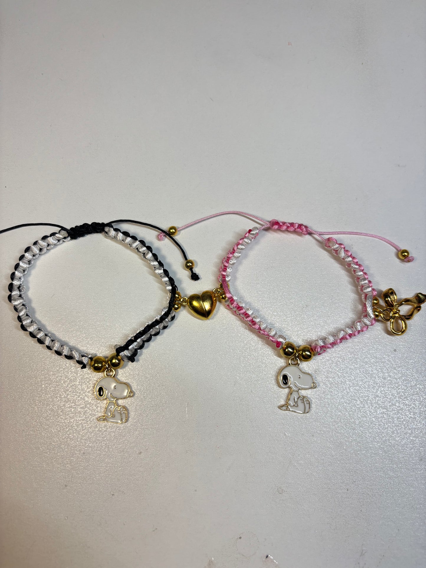 Threaded Snoopy Matching Bracelets